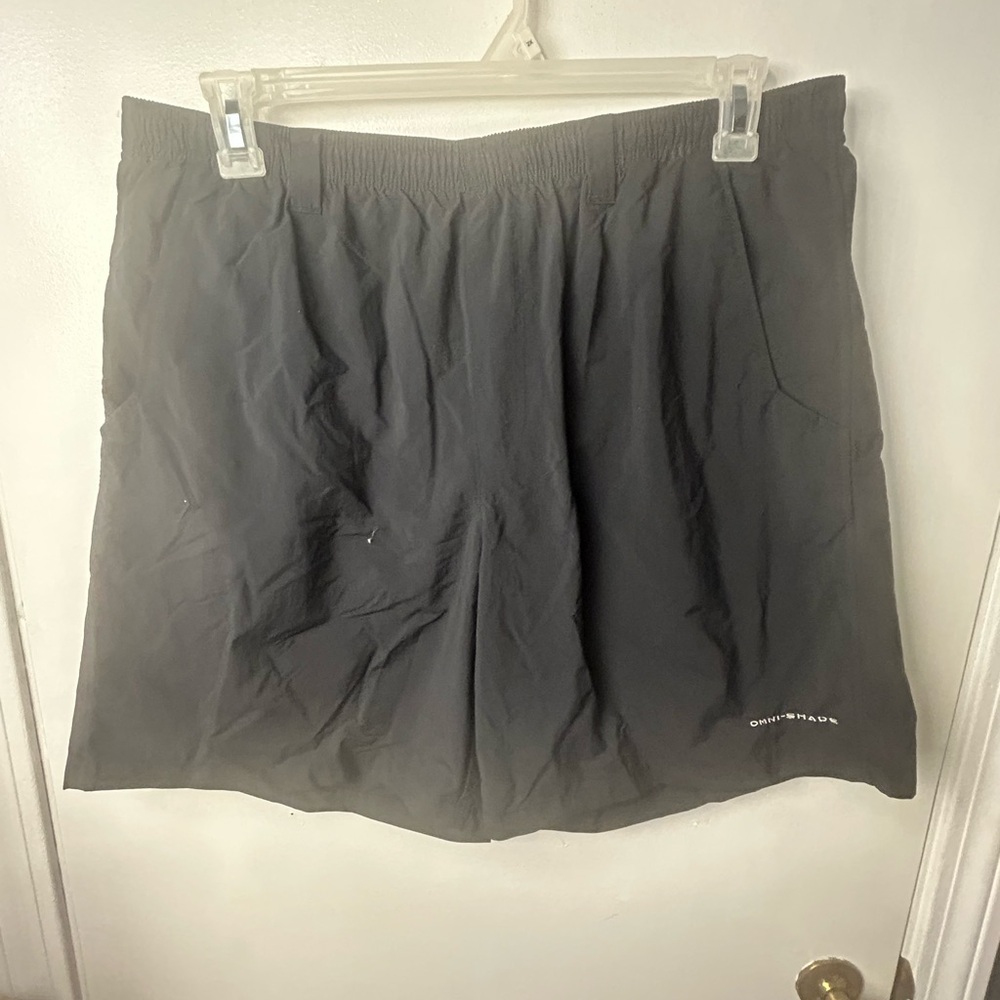 Columbia PFG Swim Trunks Mens L Black Fishing Shorts Mesh Lined